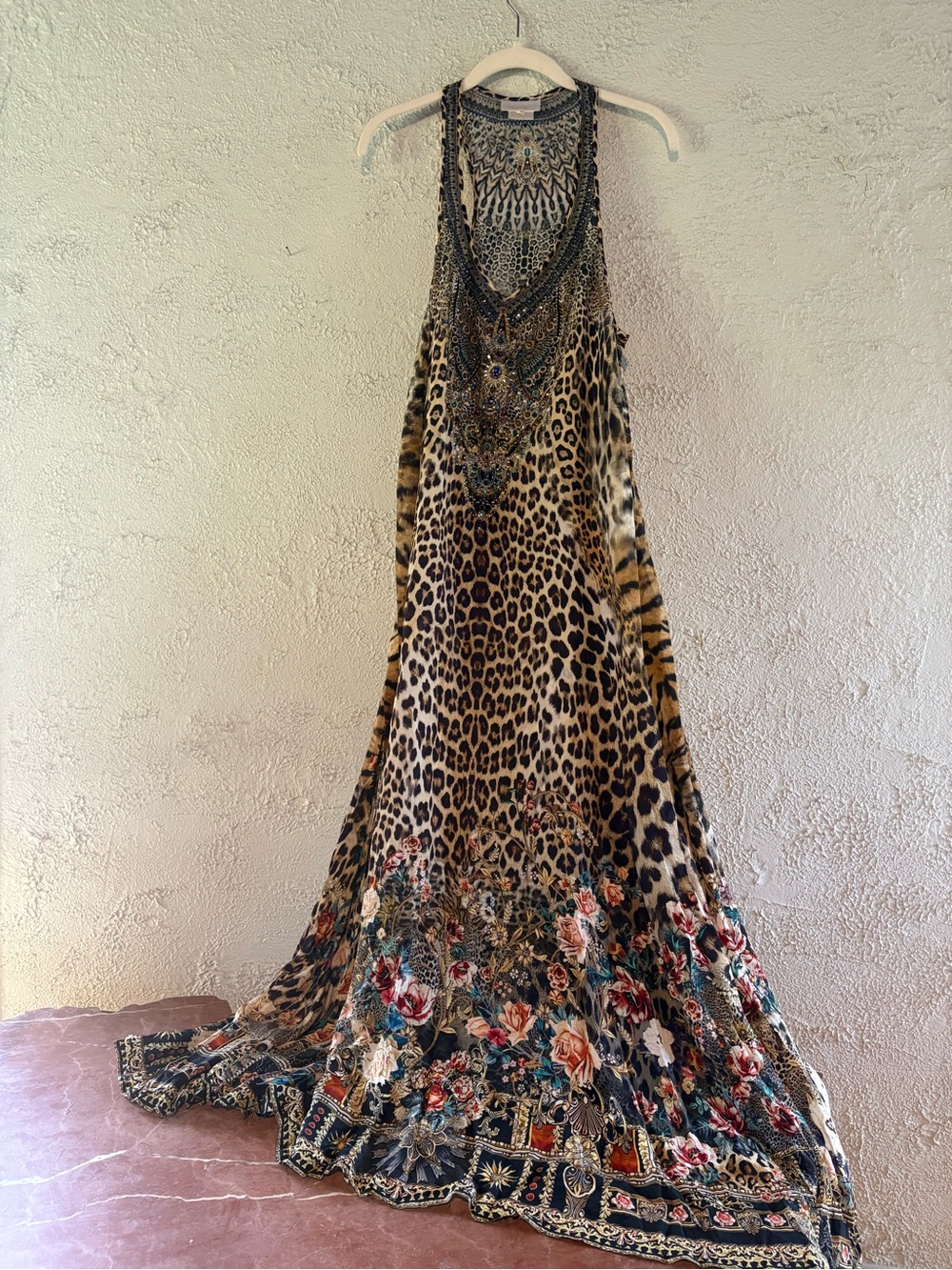 Leopard Print Floral Maxi Dress - Brown
Camille-designed in Australia/India